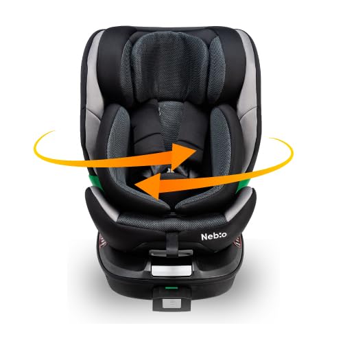 Nebio チャイルドシート 新生児 回転式 0歳から12歳頃まで ISOFIX R129適合 ジュニアシート ロングユース 赤ちゃんグッズ ベビーグッズ 出産祝い リクライニング 360° 洗える 取付簡単 ターンピット ネビオ 画像1
