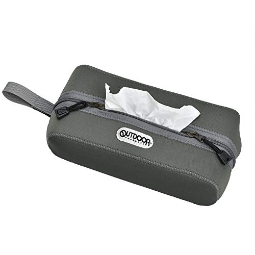 OUTDOOR PRODUCTS(アウトドアプロダクツ) ティッシュカバー 車内用品 置き型&吊り下げ OD36 ヘッドレスト ウェットスーツ素材 車用 ティッシュカバー セイワ(SEIWA) 画像1