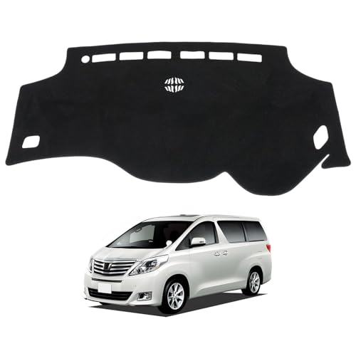 Virauto トヨタ用 ヴェルファイア 20系 ダッシュボードマット アルファード 20系 ダッシュボードカバー 車型専用設計 ダッシュマット VELLFIRE 20 ALPHARD 20 前期 後期 2008年5月～2015年1月 日焼け対策 映り込み軽減 劣化防止 難燃繊維 カー用品 1枚セット 画像1