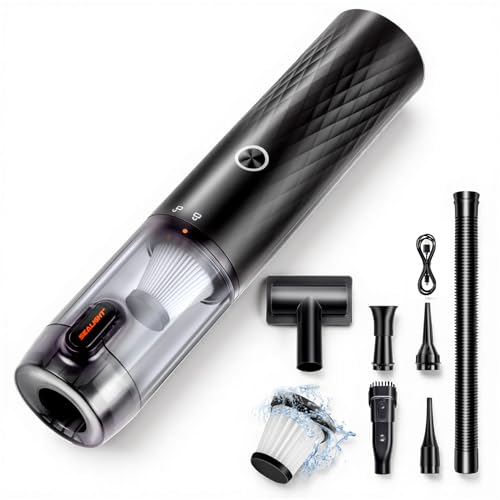 SEALIGHT 車用掃除機 ハンディクリーナー コードレス 18000Pa強力吸引 2段階モード 多機能4WAY（吸い込み/吹き出し/空気入れ/空気抜き）Type-C急速充電 最大40分連続使用 軽量500g・低騒音 人気 カークリーナー 軽量 車内清掃 キーボード掃除 ホコリ取り ハンディ掃除機 コンパクト パワフル 日本語説明書付き 12か月品質保証 画像1