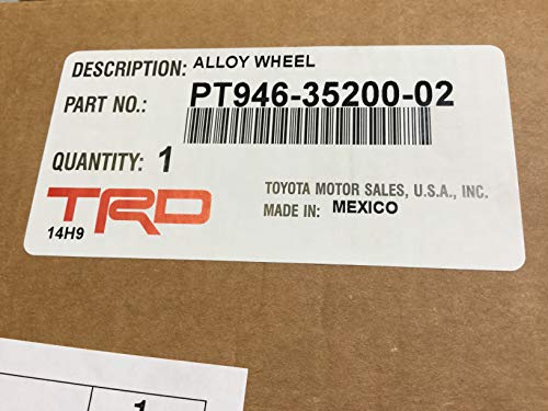トヨタ純正 2020-2021 Tacoma TRD PRO 16インチ マットブラックホイール PT946-35200-02 センターキャップ付き 中間 画像