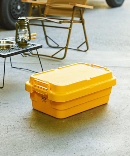 GORDON MILLER スタッキング トランクカーゴ 30L ロータイプ 収納ボックス 大容量 蓋付き 座れる 積み重ね イエロー 01744764 中間 画像