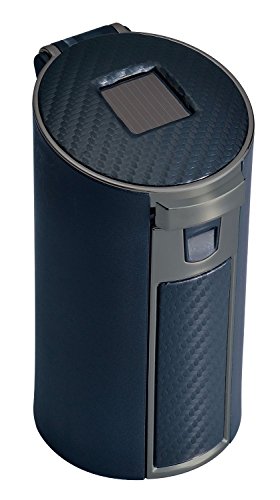 セイワ(SEIWA) 車内用品 灰皿 ラクすてソーラーアッシュ ドリンクホルダー型 カーボン調ブラック LED付き W850 画像1