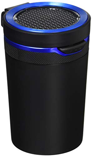 星光産業 車内用品 灰皿 EXEA ソーラーリングアッシュ ブラック ED-182 ドリンクホルダー型 LED付き 画像1