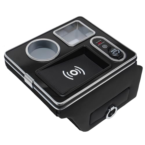 CRAFT WORKS ハイエース 200系 専用 コンソールボックス ドリンクホルダー センター コンソール ボックス 収納 ワイヤレス 充電 スーパーGL HIACE DX 1枚目 画像