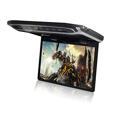 LOSKAフリップダウンモニター 10.2インチデジタルフリップダウンモニター LEDバックライト液晶 1024x600pixelHDMI MicroSD対応 画像1