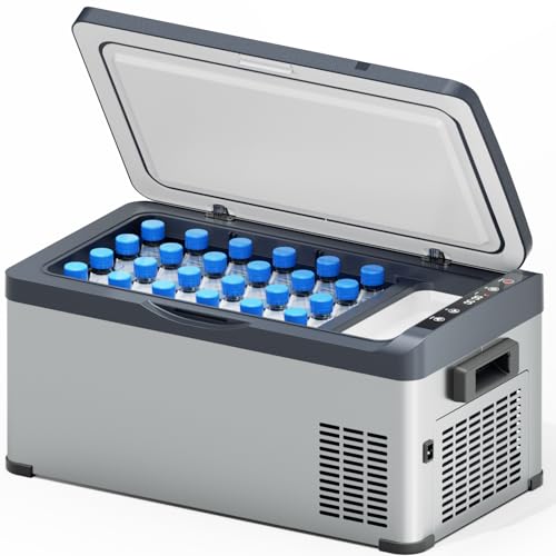 車載冷蔵庫 ポータブル冷蔵庫 急速冷凍 20L -22℃～20℃ 省エネ 2WAY電源対応 AC100V 静音 車載家庭両用 ポータブル 低電圧保護 取扱説明書付き 画像1