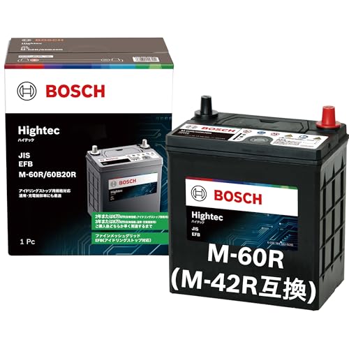 BOSCH (ボッシュ) 国産車バッテリー HT-M-60R/60B20R Hightec JIS EFB アイドリングストップ車・充電制御車・標準車対応 (HTP-M-42R/60B20R 後継モデル) 1枚目 画像