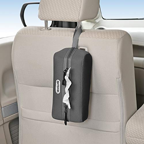OUTDOOR PRODUCTS(アウトドアプロダクツ) ティッシュカバー 車内用品 置き型&吊り下げ OD36 ヘッドレスト ウェットスーツ素材 車用 ティッシュカバー セイワ(SEIWA) 中間 画像
