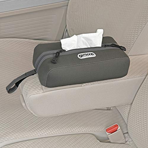 OUTDOOR PRODUCTS(アウトドアプロダクツ) ティッシュカバー 車内用品 置き型&吊り下げ OD36 ヘッドレスト ウェットスーツ素材 車用 ティッシュカバー セイワ(SEIWA) 中間 画像