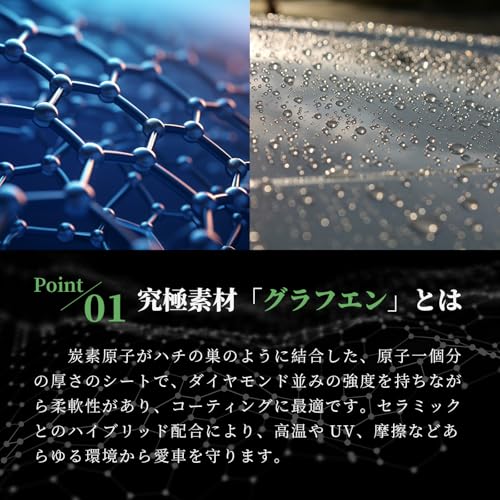 2025新開発 グラフェン コーティング剤 車 超撥水＆新車級の艶＆UV保護 約6ヶ月耐久 強防汚 複合ナノこーてぃんぐ剤 【グラフェン・SiO₂・チタン】3IN1新配合 強防汚 洗車用品 簡単施工 スプレー式 300ml 最後 画像
