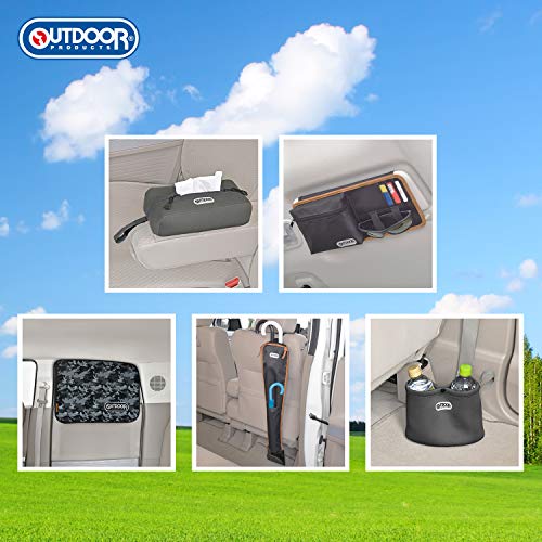 OUTDOOR PRODUCTS(アウトドアプロダクツ) ティッシュカバー 車内用品 置き型&吊り下げ OD36 ヘッドレスト ウェットスーツ素材 車用 ティッシュカバー セイワ(SEIWA) 最後 画像