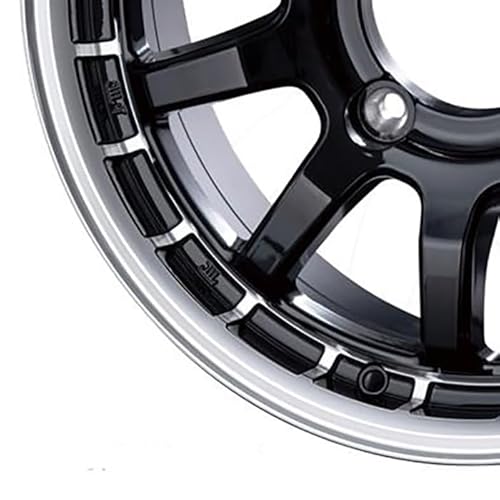 4本セット ジムニーシエラ ノマド 15インチ アルミホイール 15x5.5J 5穴 139.7 +5 インターミラノ INTER MILANO クロスフィールドアルファー X-FIELD α ブラックリムポリッシュ 中間 画像