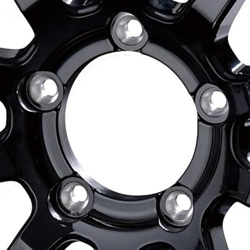 4本セット ジムニーシエラ ノマド 15インチ アルミホイール 15x5.5J 5穴 139.7 +5 インターミラノ INTER MILANO クロスフィールドアルファー X-FIELD α ブラックリムポリッシュ 中間 画像