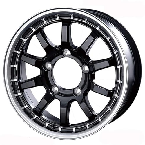 4本セット ジムニーシエラ ノマド 15インチ アルミホイール 15x5.5J 5穴 139.7 +5 インターミラノ INTER MILANO クロスフィールドアルファー X-FIELD α ブラックリムポリッシュ 画像1