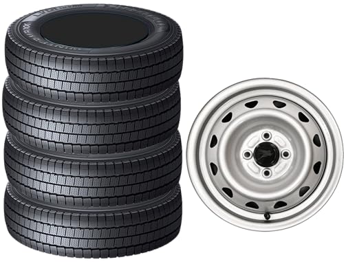 【スタッドレスタイヤ・ホイール4本セット】 ダンロップ ウインターマックス LV01 145/80R12 80N (145R12 6PR相当) & 12インチスチールホイール 軽バントラ各車種適合 ※組込、バランス調整済み 画像1