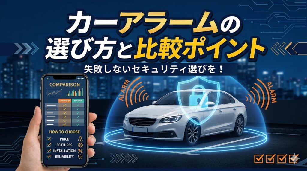 カーアラームの選び方と比較ポイント