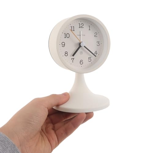 TOMETURE 車用アナログ時計 ダッシュボード固定式 丸型金属製置時計 電池式静音クォーツ 夜間ライト付き 車内インテリア装飾用の特徴・詳細 画像