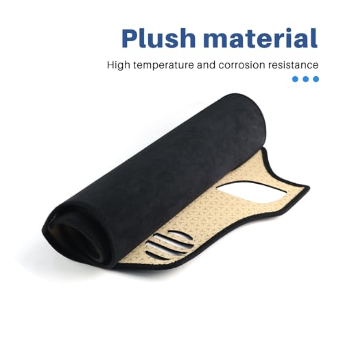 FDAIUN 車ダッシュボードマット トヨタ GR ヤリス 24式 RZ GR-DAT 2024年~現行専用 日焼け防止 劣化防止 フランネル素材 保護マット 滑り止め Toyota GR Yaris アクセサリー 内装 カスタムパーツ (ブラック) 中間 画像