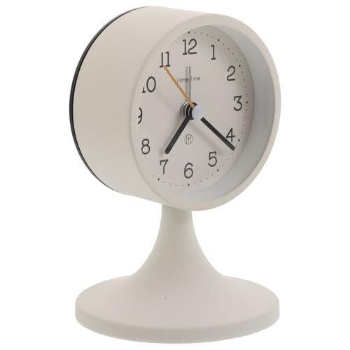 TOMETURE 車用アナログ時計 ダッシュボード固定式 丸型金属製置時計 電池式静音クォーツ 夜間ライト付き 車内インテリア装飾用の外観・全体像 画像