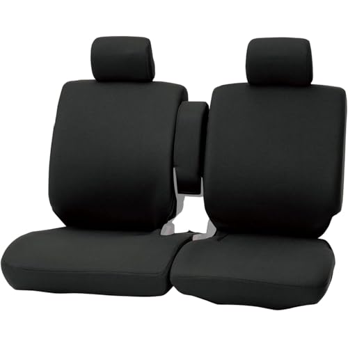 ボンフォーム(BONFORM) シートカバー カラードカバー 軽自動車 フロント2枚 背面フルカバー ケイベンチフロントN ブラック 4055-59BK 画像1