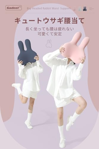 Gadeel 車 腰痛 クッション 低反発 ランバーサポート 背もたれクッション 人間工学 蒸れない通気性 かわいいリラックスクッション 取付バンド調節可能 洗えるカバー 車椅子 ゲーミングチェア テレワーク 使用場所 オフィス/車中/自宅/プレゼント用(ネイビー) 最後 画像