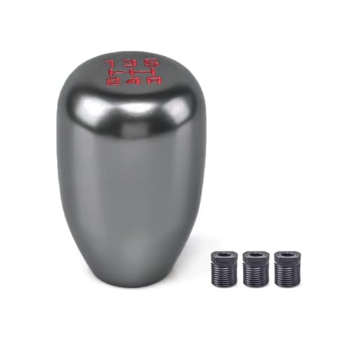 YANYULI 車用 シフト ノブ アルミ シフトノブ アルミ 自動車シフト用 交換部品 アクセサリー 耐摩耗性 取り付け簡単 トラック 軽トラ 軽トラック 車用 (グレー) 画像1