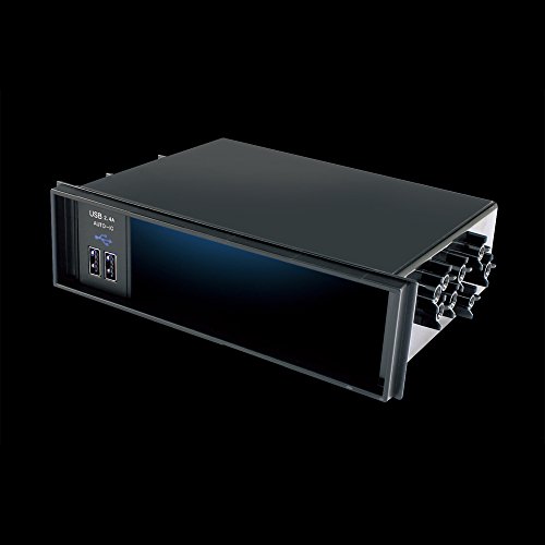 槌屋ヤック(Tsuchiya Yac) 車内用品 車内オーディオ用品 DIN BOX USB 電源 2.4A ブラック VP-D12 最後 画像