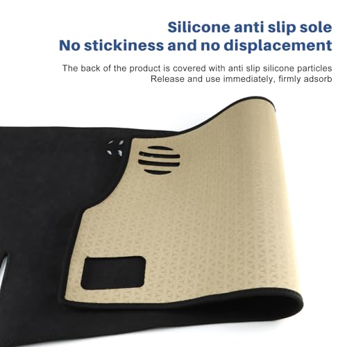 FDAIUN 車ダッシュボードマット トヨタ GR ヤリス 24式 RZ GR-DAT 2024年~現行専用 日焼け防止 劣化防止 フランネル素材 保護マット 滑り止め Toyota GR Yaris アクセサリー 内装 カスタムパーツ (ブラック) 中間 画像