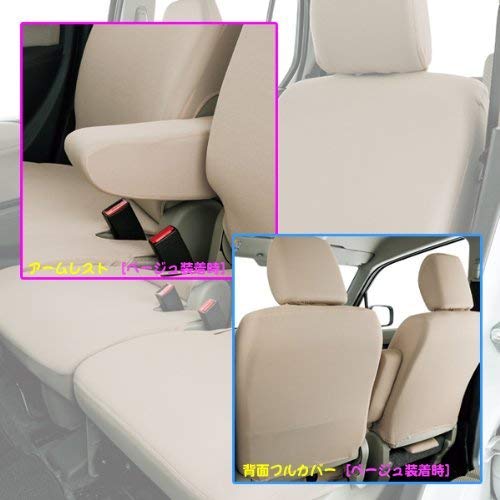 ボンフォーム(BONFORM) シートカバー カラードカバー 軽自動車 ワゴンフリー ケイベンチフルセット ブラック 4055-62BK 最後 画像