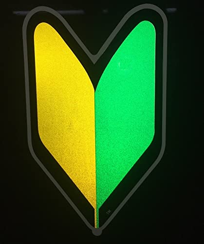 初心者マーク2枚セット 非金属部分にも貼れる・剥がせる リタック タイプ コレデコレ 反射材使用 643869 最後 画像