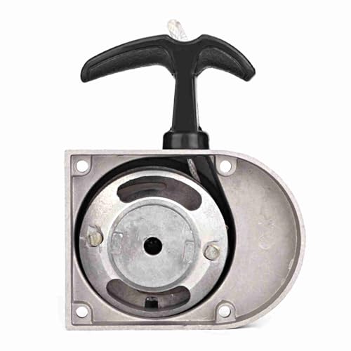 合金プルスタートスターターキット、49cc 50cc 60cc 66cc 70cc 80cc 2ストローク電動自転車用アルミプルスターター、耐久性があり低騒音の交換部品で簡単に収納可能 1