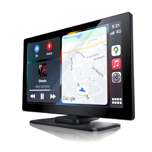 【2025オーディオ ポータブル＆カーナビエンタメマシン】VANBAR ディスプレーオーディオ 9インチ CarPlay Android Auto対応 多機能 内蔵スピーカー/AUX/FM/Bluetooth/オーディオ出力 ポータブルディスプレイオーディオ アンドロイドナビ ワイヤレスミラーリング カーオーディオ360度ステレオサラウンド カーディスプレイ 取付簡単 色々な車種に対応 画像1