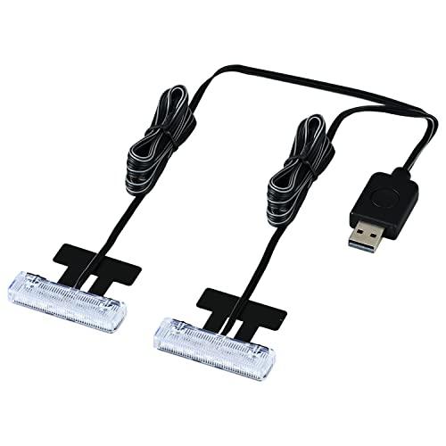 セイワ(SEIWA) 車内用品 LEDフロアライトUSB 2連 ブルー/ホワイト切り替え イルミネーション USB電源 F338 高輝度LED使用 1枚目 画像