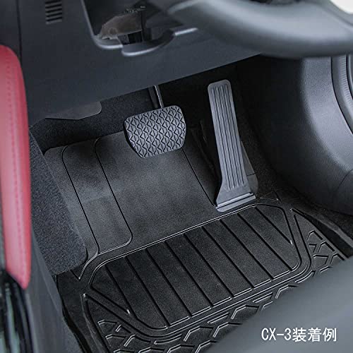 ボンフォーム(BONFORM) カーマット フレックスガード 軽/普通車 前席1枚 カットライン付き 48x65cm ブラック 6455-01BKの特徴・詳細 画像