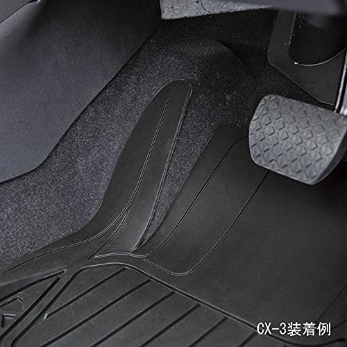 ボンフォーム(BONFORM) カーマット フレックスガード 軽/普通車 前席1枚 カットライン付き 48x65cm ブラック 6455-01BKの特徴・詳細 画像