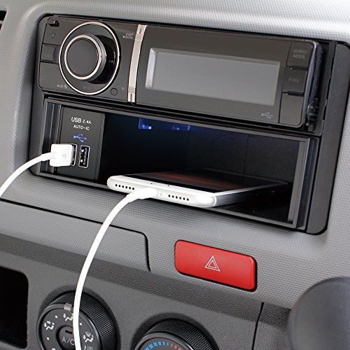 槌屋ヤック(Tsuchiya Yac) 車内用品 車内オーディオ用品 DIN BOX USB 電源 2.4A ブラック VP-D12 中間 画像