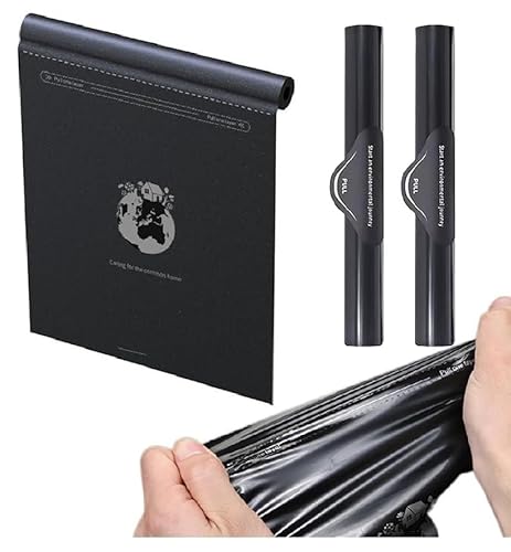 【新モデル・多車種対応フック】 車 ゴミ箱 交換用ロール 専用ごみ袋 替え袋 ゴミポケット収納 隠しタイプ 便利 吊り下げ 倒れない スリム 乾湿両用ゴミ袋40枚 車用ゴミ箱 助手席 後部座席 対応 小物入れ カー用品 便利グッズ (交換用ごみ袋40枚) 1