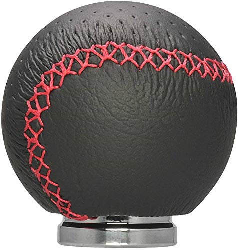 カーメイト 車用 シフトノブ レザーR 245 RAZO レッドステッチ RA128RE 画像1