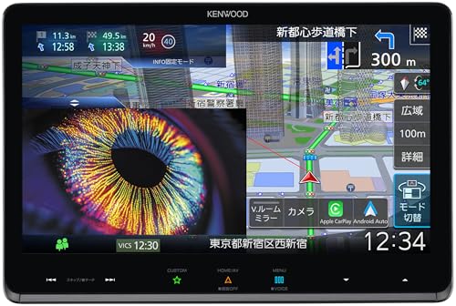ケンウッド(Kenwood)カーナビ 彩速 10インチ MiniLED搭載 MDV-MX12F 「Apple CarPlay」「Android Auto」対応 ワイヤレスミラーリング 安心の日本製 フローティング 画像1