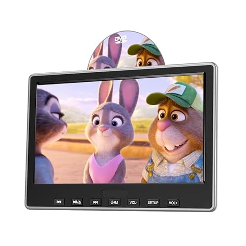 EONON ヘッドレストモニター 後席モニター 車載 後席モニター スロットイン式 DVD内蔵モニター 10.1インチ dvdプレーヤー CPRM再生可能 レジューム機能 HDMI入力 テレビ視聴可能 HDスクリーン USB/SDカード対応(L0327J) 1枚目 画像