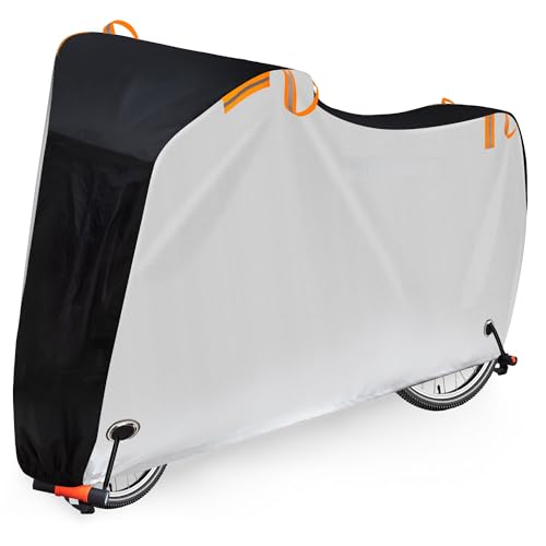 自転車カバー 防水 厚手 破れにくい ロードバイクカバー 420D 自転車 極厚 サイクルカバー 29インチまで対応 全天候対応 台風/雨/紫外線/ホコリ 収納袋付き 1