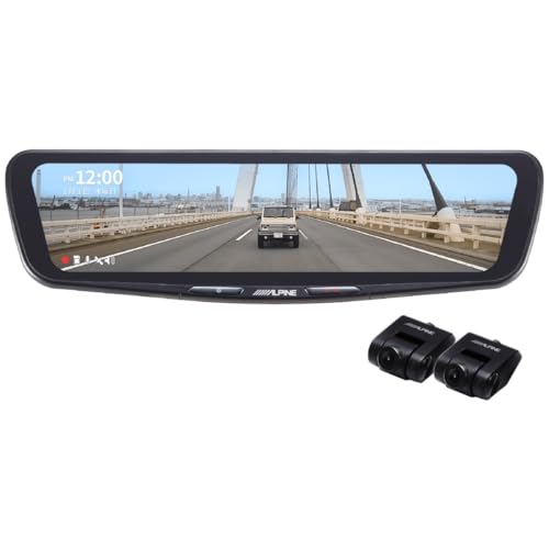 アルパイン(ALPINE) ドライブレコーダー搭載 12型デジタルミラー (車内用リアカメラ) DVR-DM1200A2-IC【純正ミラー交換タイプ】前後2カメラ / フロントカメラ200万画素 / リアカメラ370万画素 / STARVIS 2 / HDR/フルHD液晶 / 5段階デジタルズーム機能 / 駐車監視機能/車種別オープニング搭載 microSD付属 取付けキット別売の外観・全体像 画像