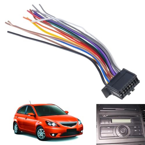 16PIN ワイヤーハーネスラジオプラグステレオプレーヤー用カーステレオケーブル 16 ピン配線配線ハーネスの詳細・まとめ 画像