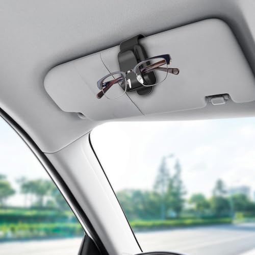 車用メガネホルダー、カーバイザー用サングラスクリップ - メガネカークリップ,ファッションカーバイザーアクセサリー、カーバイザークリップ、自動車サングラスホルダー、チケットカードクリップ、女性、男性用の特徴・詳細 画像