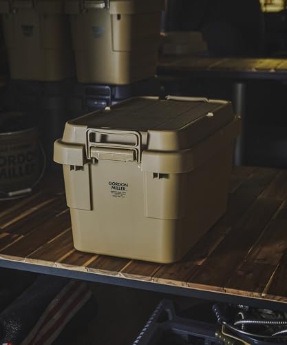 GORDON MILLER スタッキング トランクカーゴ 50L 収納ボックス 大容量 蓋付き 座れる 積み重ね フラット コヨーテベージュ 01613362の特徴・詳細 画像