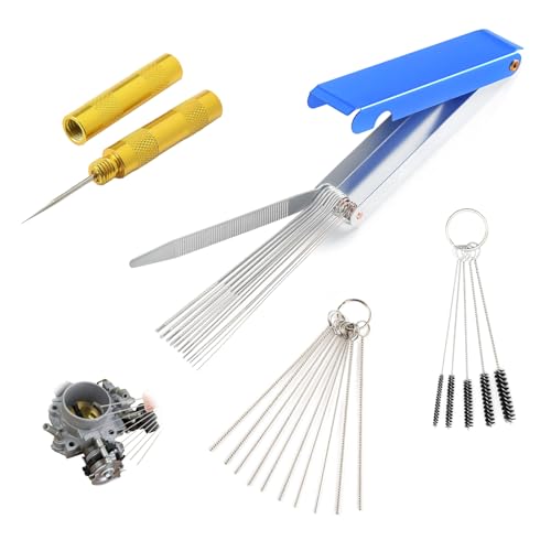 キャブレター 清掃工具 4点セット キャブレタークリーナーツールセット 洗浄針セット メンテナンスキット 耐久性 清掃工具 溶接カーブ用 細部クリーニング対応 精密ワイヤーブラシ オートバイ整備専門 1