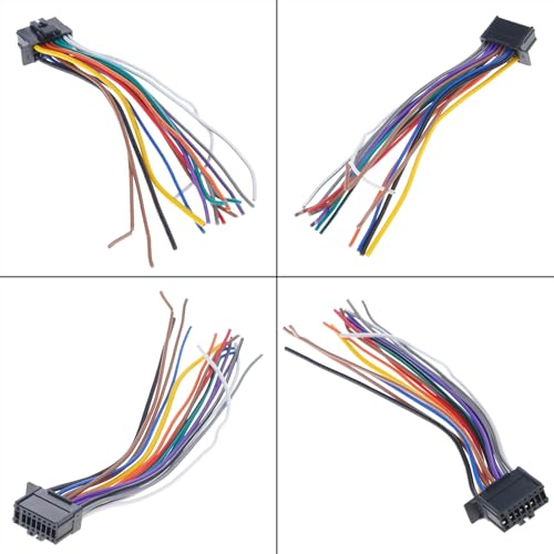 16PIN ワイヤーハーネスラジオプラグステレオプレーヤー用カーステレオケーブル 16 ピン配線配線ハーネスの特徴・詳細 画像