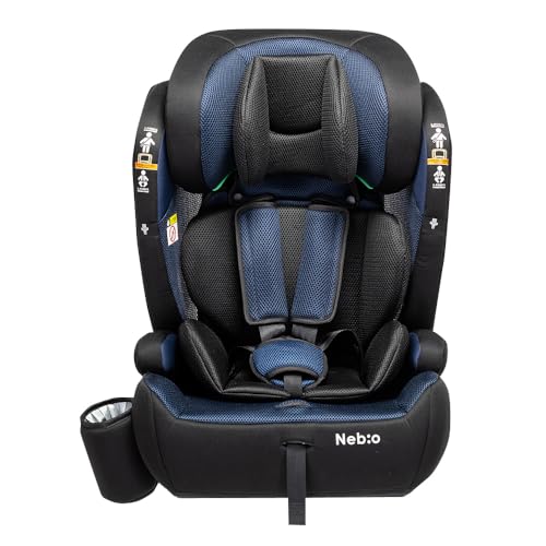 Nebio ネビオ【R129対応 15ヶ月から12歳 ロングユース 保温保冷ドリンクホルダー付き】ジュニアシート 長く使える 洗える シートベルト固定 取付簡単 3way チャイルドシート ポップピットF-R129 1