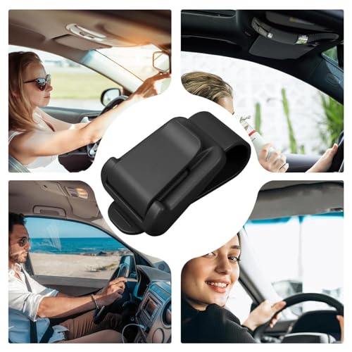 車用メガネホルダー、カーバイザー用サングラスクリップ - メガネカークリップ,ファッションカーバイザーアクセサリー、カーバイザークリップ、自動車サングラスホルダー、チケットカードクリップ、女性、男性用の特徴・詳細 画像